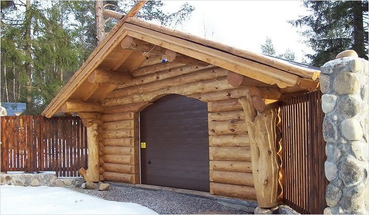 Чем так привлекательны деревянные гаражи?