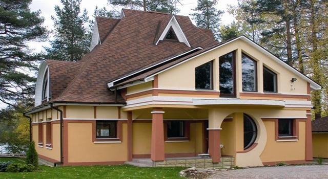 Современный дизайн крыш частных домов